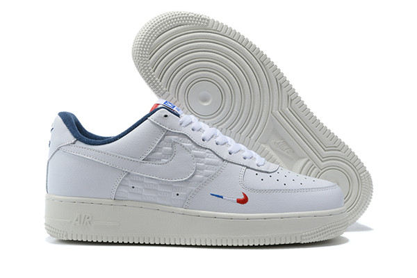 Men's Air Force 1 White/Blue Shoes 0101
